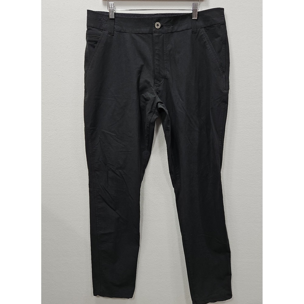 Kuhl Resistor Chino Pants Mens 36x34 Black Technical Outdoor Hiking Stretch 5225